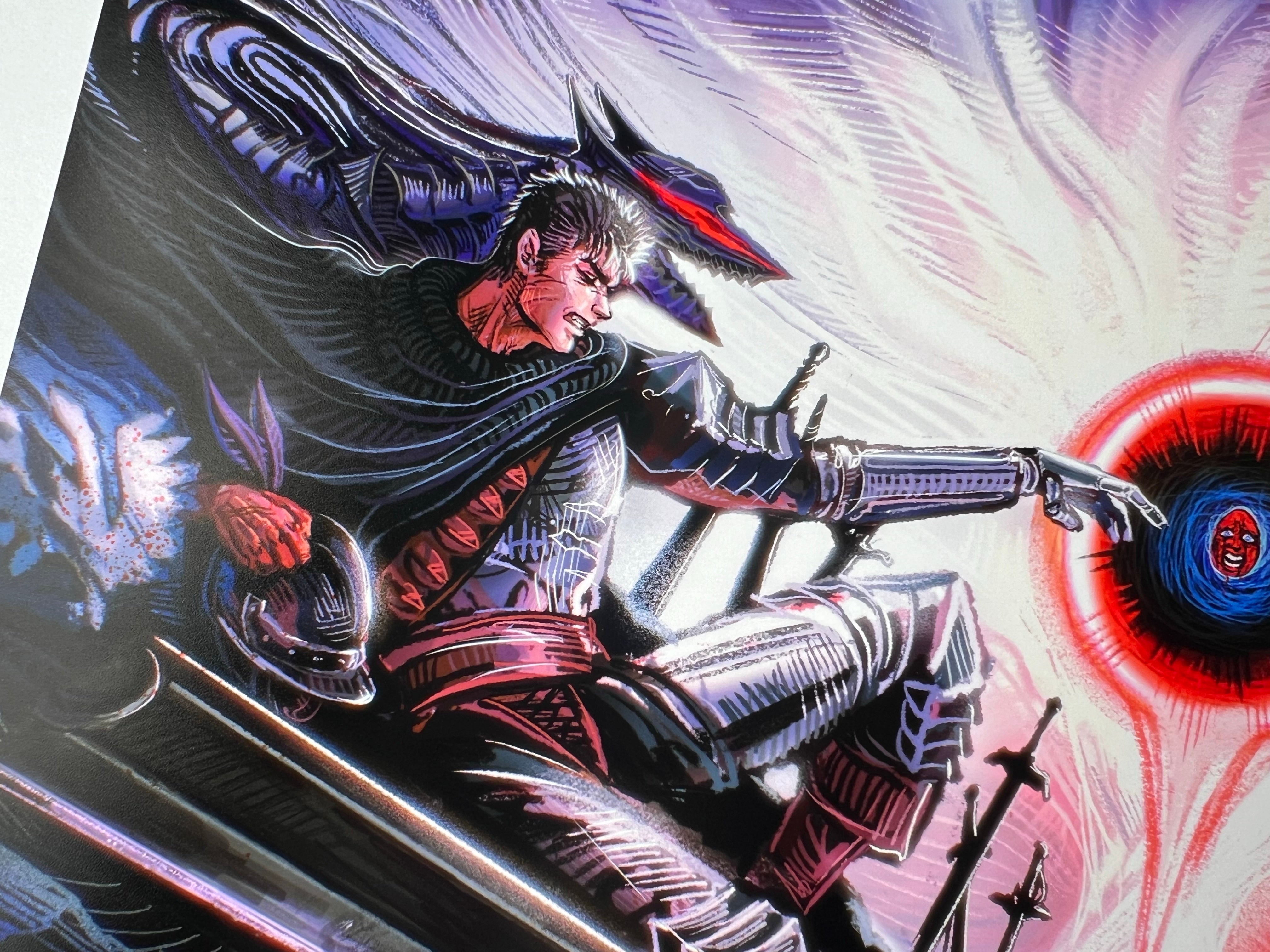 Original 1 of 1 sold 20x16 anime berserk behelit canvas